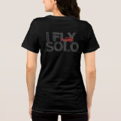 I_FLY_SOLO_ストライプFlight_to_Solo_Flight! トライブレンドＴシャツ (裏面)