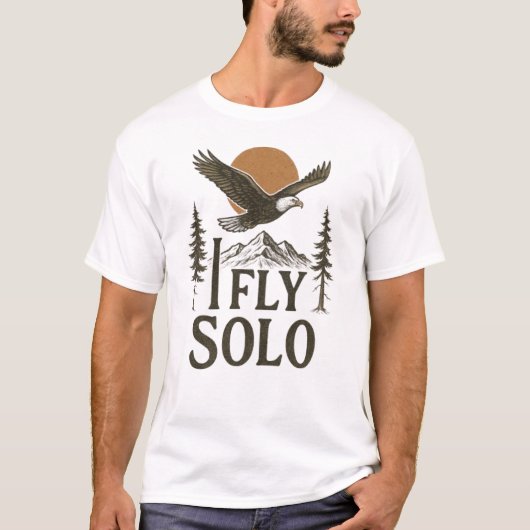 I_FLY_SOLO_EAGLE2 Tシャツ (正面)