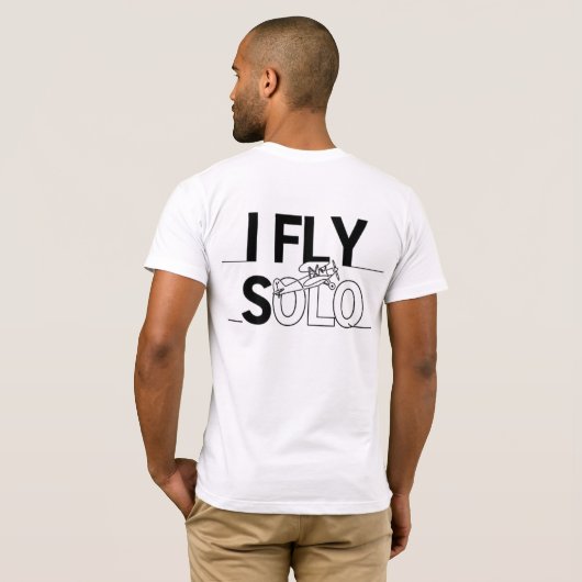I Fly Solo: Sky Freedom 3 Tシャツ (裏面フル)