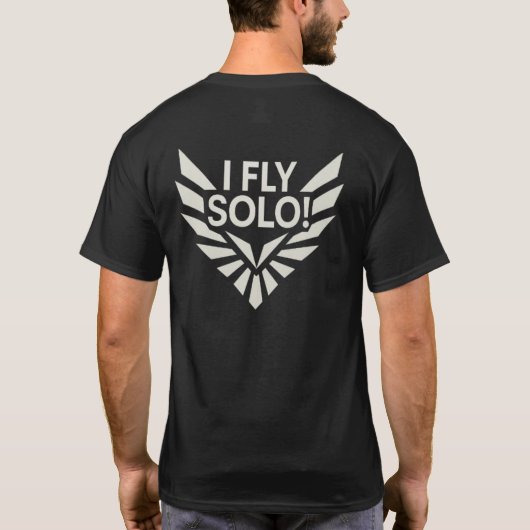 I_FLY_SOLO _Stealth_Solo_Flight2 Tシャツ (裏面)