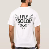 I_FLY_SOLO_Stealth_Solo_Flight! Tシャツ (裏面)