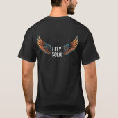 I_Fly_Solo - Wanderlust_Freedom_Statement Tシャツ (裏面)