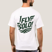 I_FLY_SOLO_Winged_Freedom_Solo_Soar! Tシャツ (裏面)