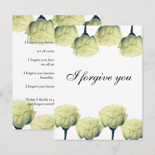 i forgive you 招待状 (正面/裏面)