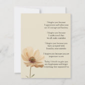 i forgive you flower 招待状 (裏面)