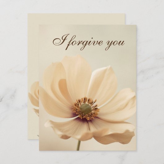 i forgive you flower 招待状 (正面/裏面)