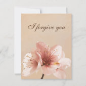 i forgive you flower 招待状 (正面)