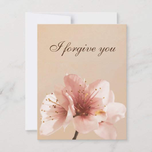 i forgive you flower 招待状 (正面)