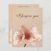 i forgive you flower 招待状 (正面/裏面)