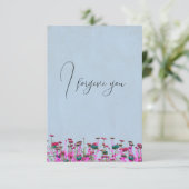 i forgive you flower 招待状 (スタンド正面)