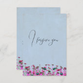 i forgive you flower 招待状 (正面/裏面)