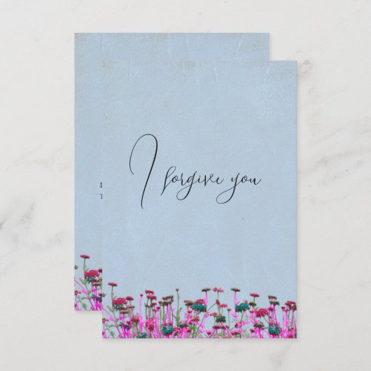 i forgive you flower 招待状 (正面/裏面)