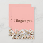 i forgive you flower butterfly 招待状 (正面/裏面)