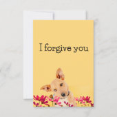 i forgive you flower dog 招待状 (正面)