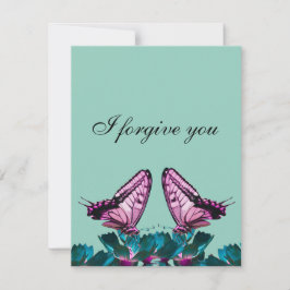 i forgive you rainbow butterfly 招待状