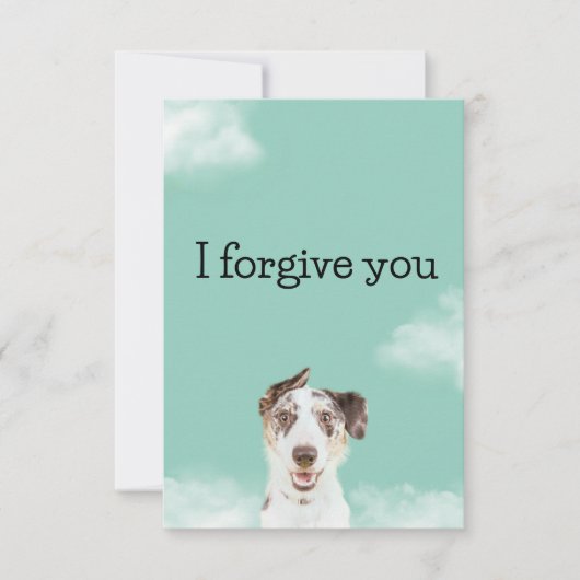 i forgive you sky dog 招待状 (正面)