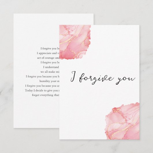 i forgive you sky horse 招待状 (正面/裏面)