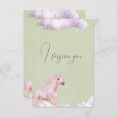 i forgive you sky horse 招待状 (正面/裏面)