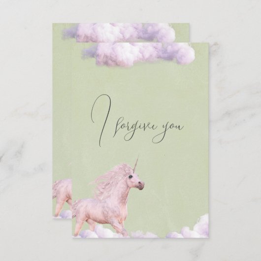 i forgive you sky horse 招待状 (正面/裏面)