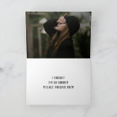 I FORGOT APOLOGY CARD サンキューカード (内部)