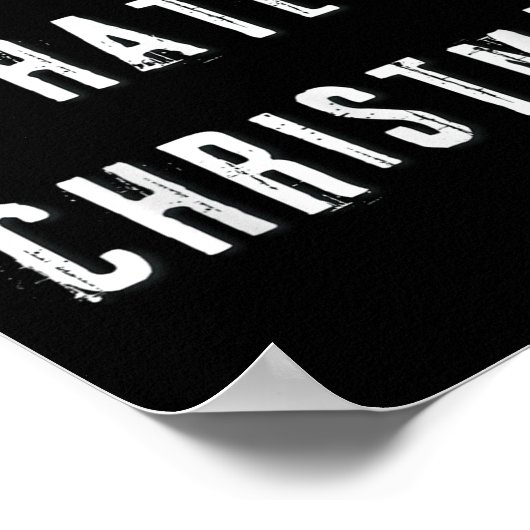 I Foring Hate Christmas Funny Anti-christmas  ポスター (角)