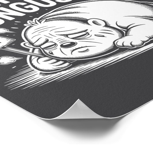 I Freaking Hate My Chungus Life Funny Meme Quote ポスター (角)