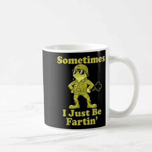 I Frog Humor Sarcastic Sometimes Just Fartin Meme コーヒーマグカップ (右)