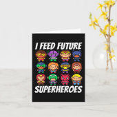 I Future 食べ物を与え Superheroes School Lunch Lady Squa カード (黄色い花)