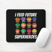 I Future 食べ物を与え Superheroes School Lunch Lady Squa マウスパッド (マウス)