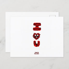 I Fuzzy Uポストカード ポストカード