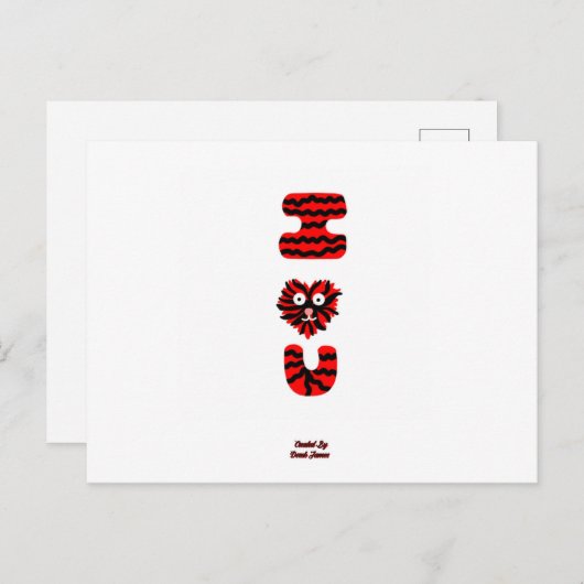 I Fuzzy Uポストカード ポストカード (正面/裏面)