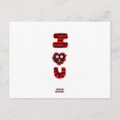 I Fuzzy Uポストカード ポストカード (正面)