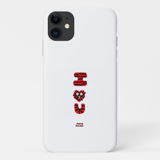 I Fuzzy U Apple iPhone 11ケース Case-Mate iPhoneケース (裏面)