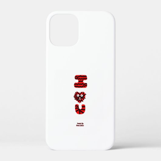 I Fuzzy U Apple iPhone 12ミニケース Case-Mate iPhoneケース (裏面)