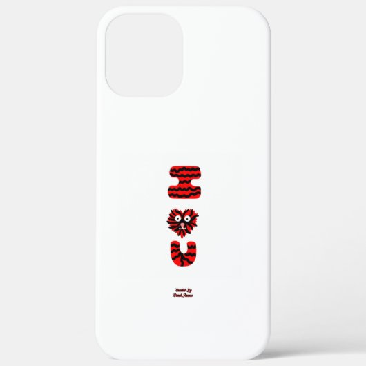 I Fuzzy U Apple iPhone 12 Pro Maxケース Case-Mate iPhoneケース (裏面)