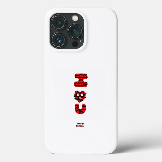 I Fuzzy U Apple iPhone 13 Proケース Case-Mate iPhoneケース (裏面)