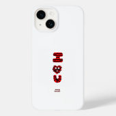 I Fuzzy U Apple iPhone 14ケース Case-Mate iPhoneケース (裏面)