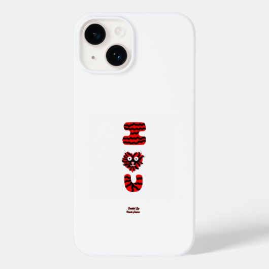 I Fuzzy U Apple iPhone 14ケース Case-Mate iPhoneケース (裏面)