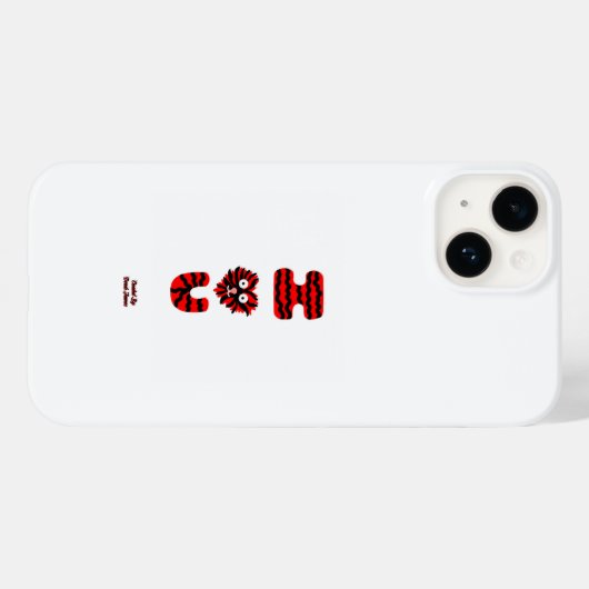 I Fuzzy U Apple iPhone 14ケース Case-Mate iPhoneケース (裏面 (横))