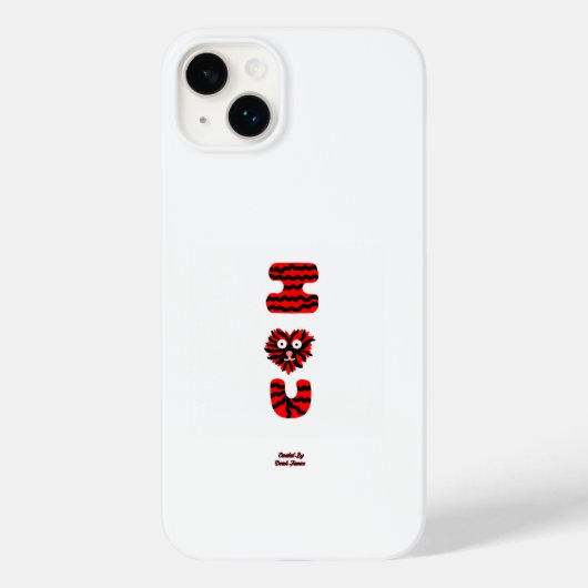 I Fuzzy U Apple iPhone 14 Plusケース Case-Mate iPhoneケース (裏面)