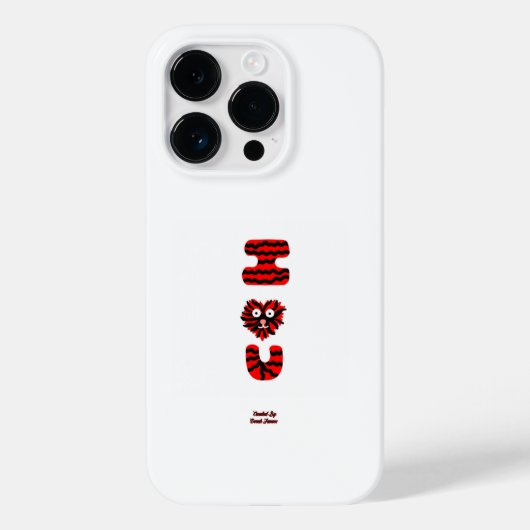 I Fuzzy U Apple iPhone 14 Proケース Case-Mate iPhoneケース (裏面)