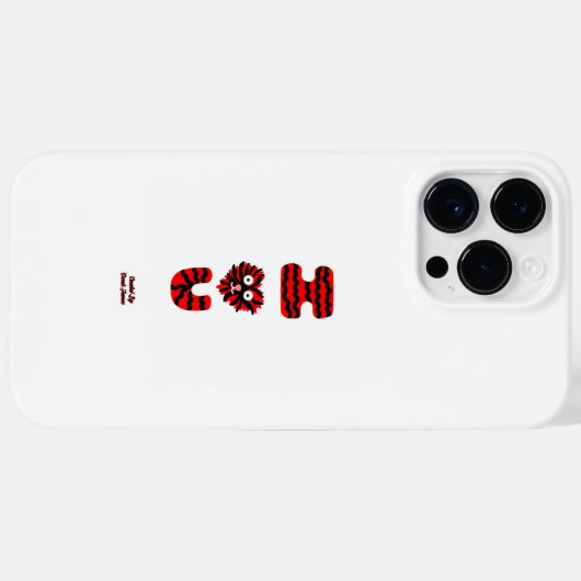 I Fuzzy U Apple iPhone 14 Pro Maxケース Case-Mate iPhoneケース (裏面 (横))