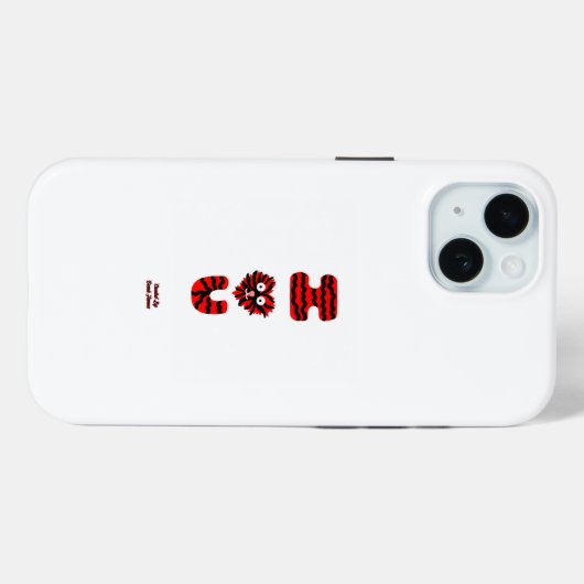 I Fuzzy U Apple iPhone 15ケース Case-Mate iPhoneケース (裏面 (横))