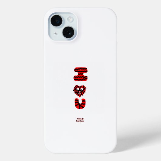 I Fuzzy U Apple iPhone 15 Plusケース Case-Mate iPhoneケース (裏面)