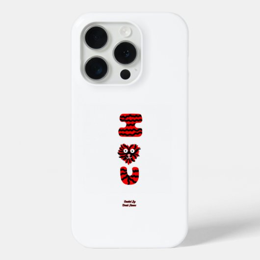 I Fuzzy U Apple iPhone 15 Proケース Case-Mate iPhoneケース (裏面)