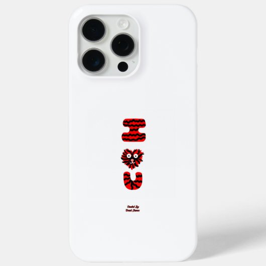 I Fuzzy U Apple iPhone 15 Pro Maxケース Case-Mate iPhoneケース (裏面)