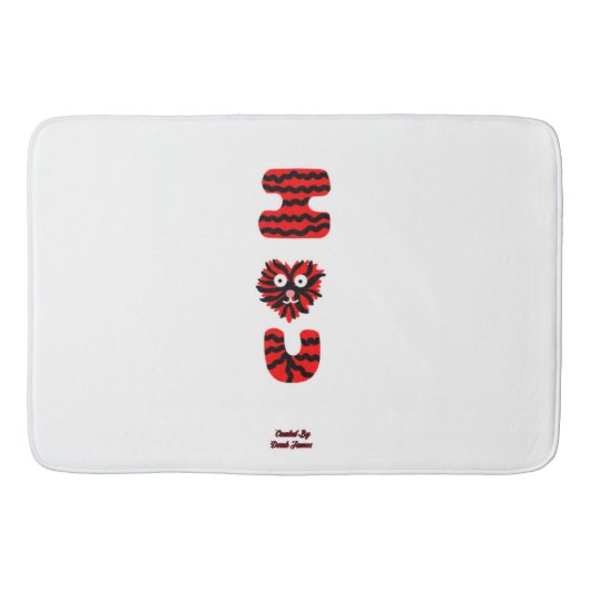 I Fuzzy U Large Bath Mat バスマット (正面)