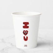 I Fuzzy U Paper Cups 紙コップ (正面)