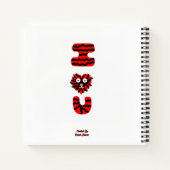 I Fuzzy U Spiralノートブック ノートブック (裏面)