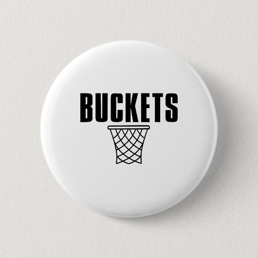 I Get Buckets Sketll Get Buckets  缶バッジ (正面)